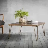 Pompeii Square Coffee Table - Metallic, Ceramic