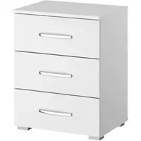 Rauch Aditio 3 Drawer Bedside Cabinet - White