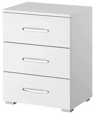 Rauch Aditio 3 Drawer Bedside Cabinet - White image