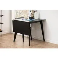 Reid Drop Leaf Dining Table - Black Oak