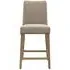 Rex Barstool with Back - Grey, Fabric