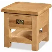 Salisbury Oak 1 Drawer Lamp Table - Oak