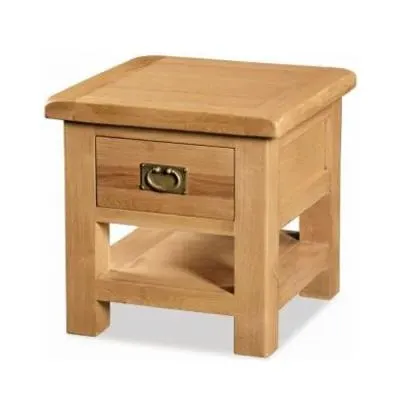 Salisbury Oak 1 Drawer Lamp Table - Oak image