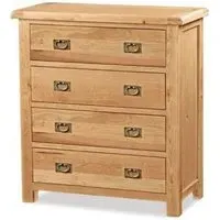 Salisbury Oak 4 Drawer Chest - Oak
