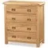 Salisbury Oak 4 Drawer Chest - Oak
