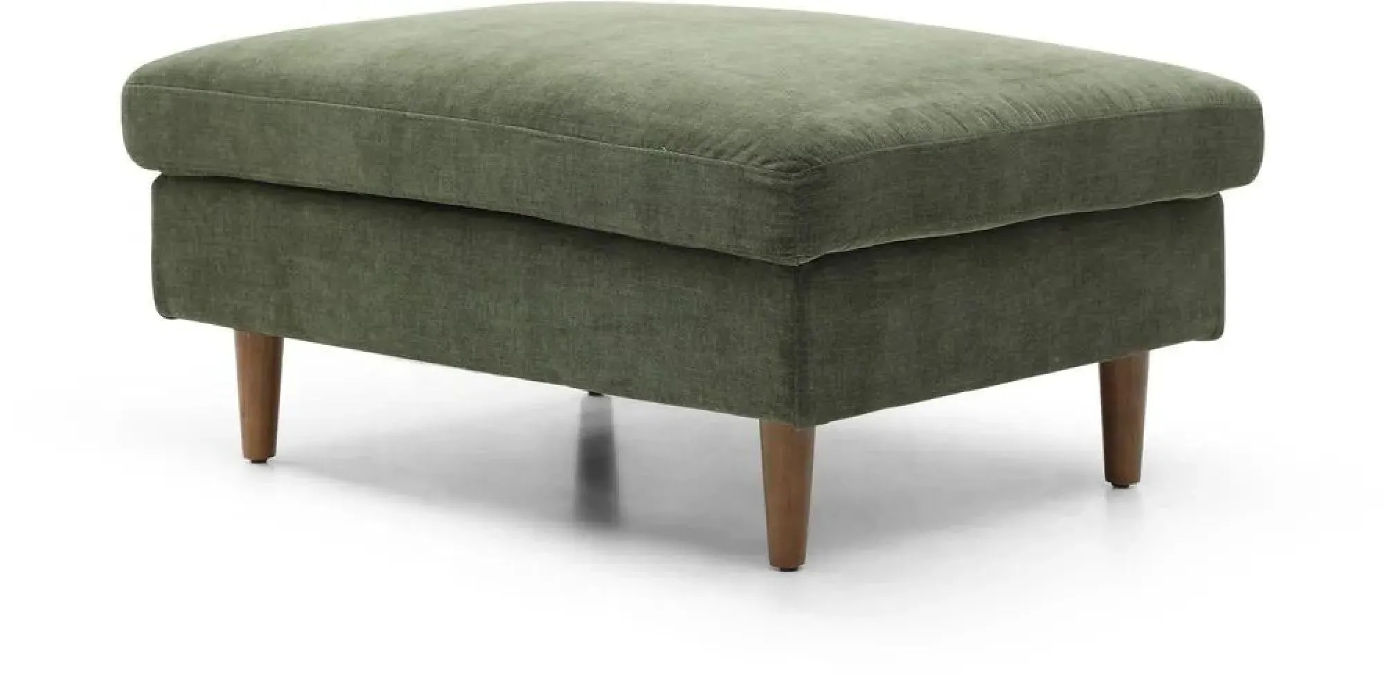 Scott Eryx Ottoman Footstool - Olive, Chenille