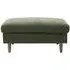 Scott Eryx Ottoman Footstool - Olive, Chenille