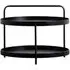 Sennen Round Coffee Table - Black, Metal
