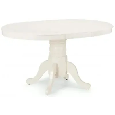 Stamford Oval Extending Dining Table - Ivory