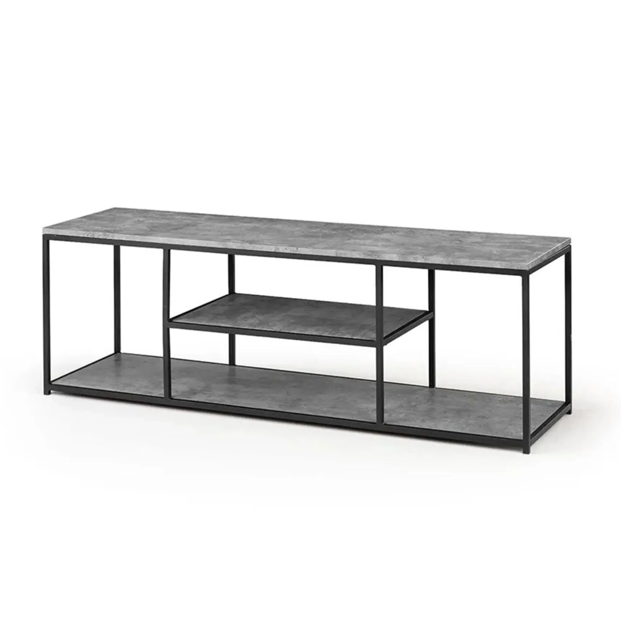 Staten 140cm TV Unit - Concrete Effect