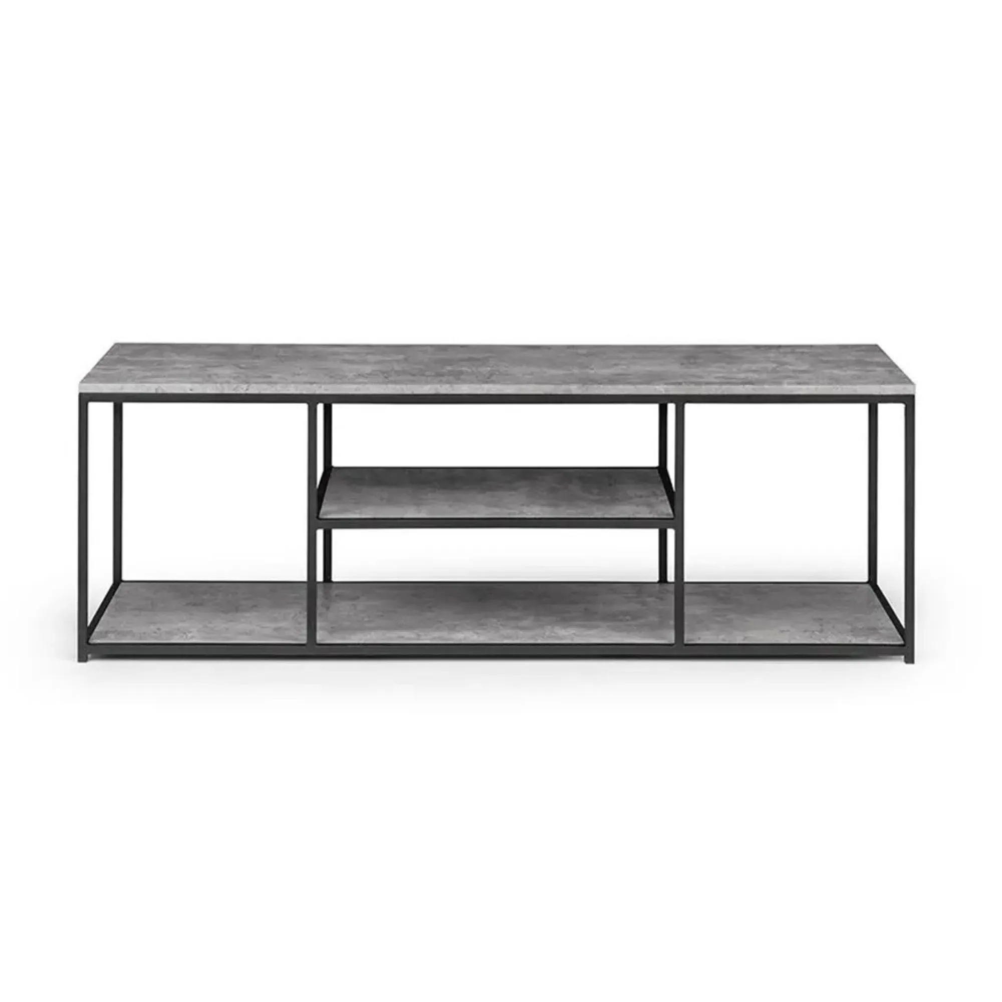 Staten 140cm TV Unit - Concrete Effect