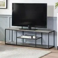 Staten 140cm TV Unit - Concrete Effect
