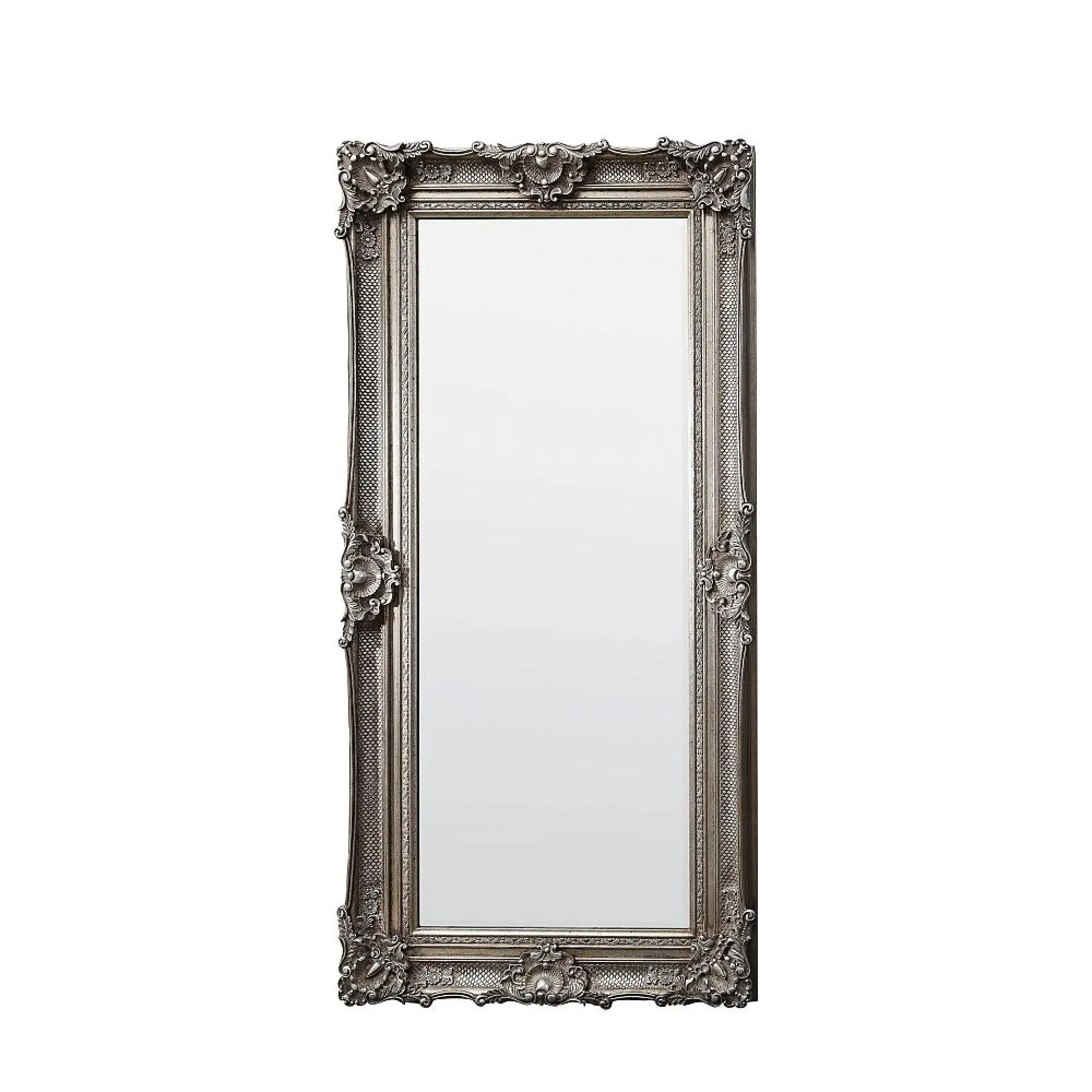 Stretton Leaner Mirror - Antique Silver