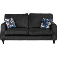 Sweet Dreams Firenze 3-Seater Fabric Sofa - Granite