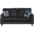Sweet Dreams Firenze 3-Seater Fabric Sofa - Granite