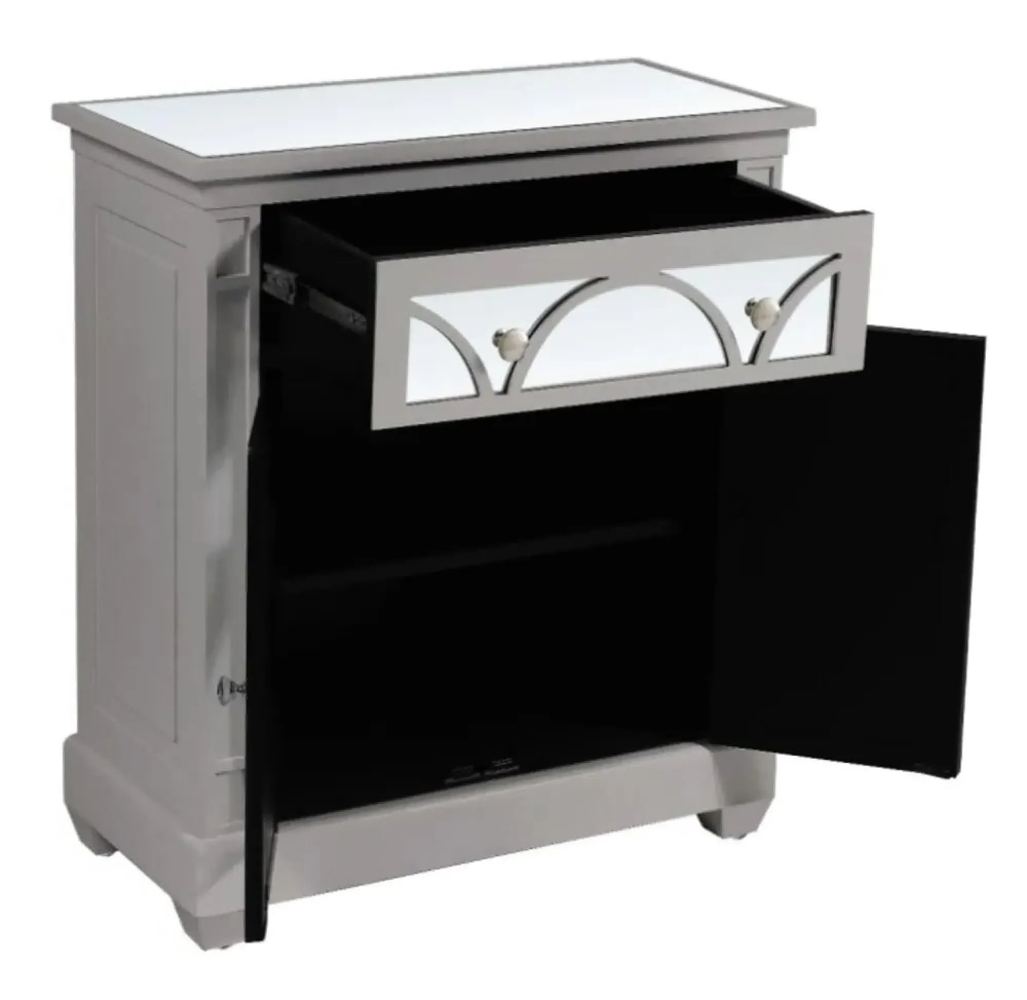 Torino 2 Door Small Sideboard - Grey