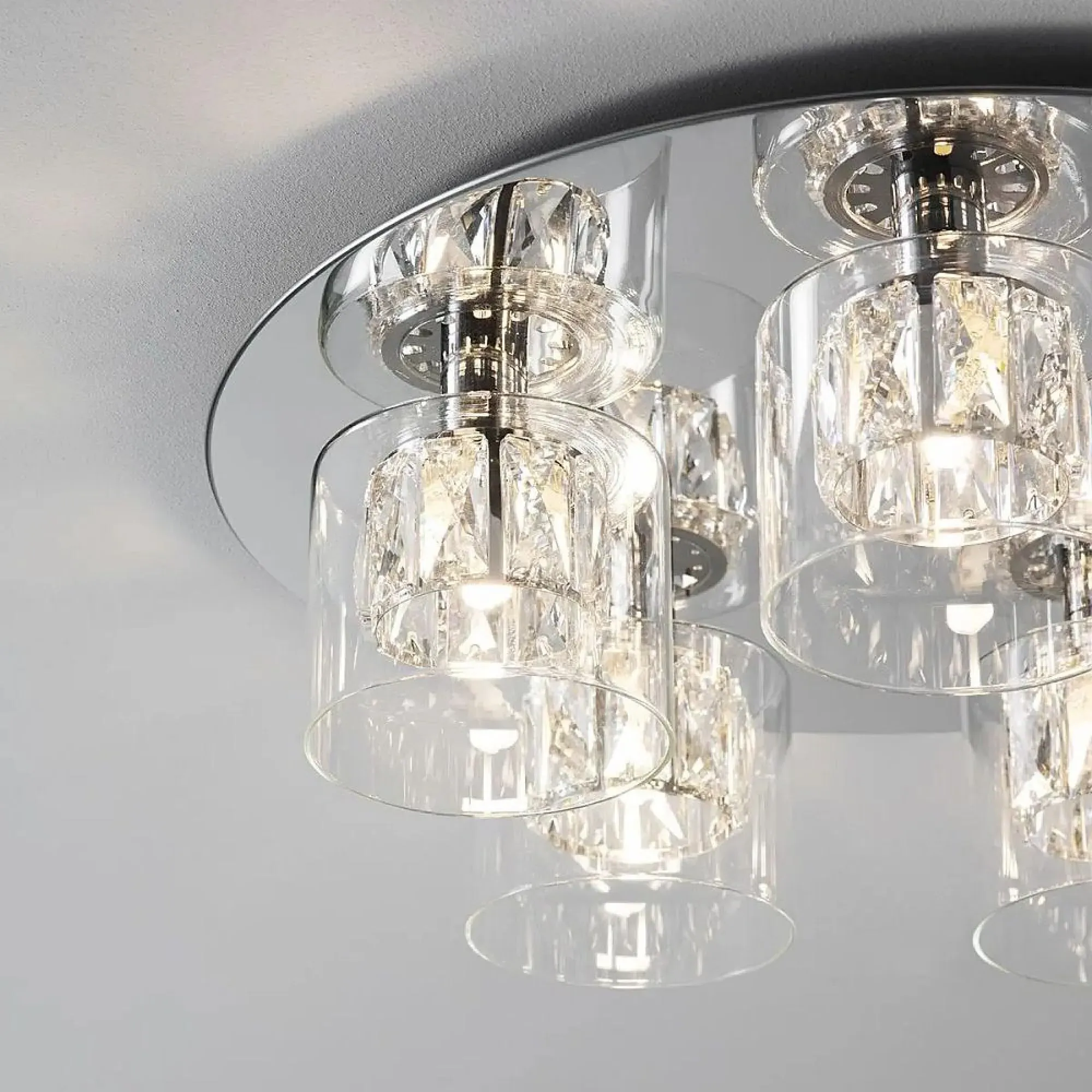 Verina 5 Ceiling Light - Grey