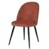 Vida Living Gabi Dining Chair Set of 4 - Orange, Velvet