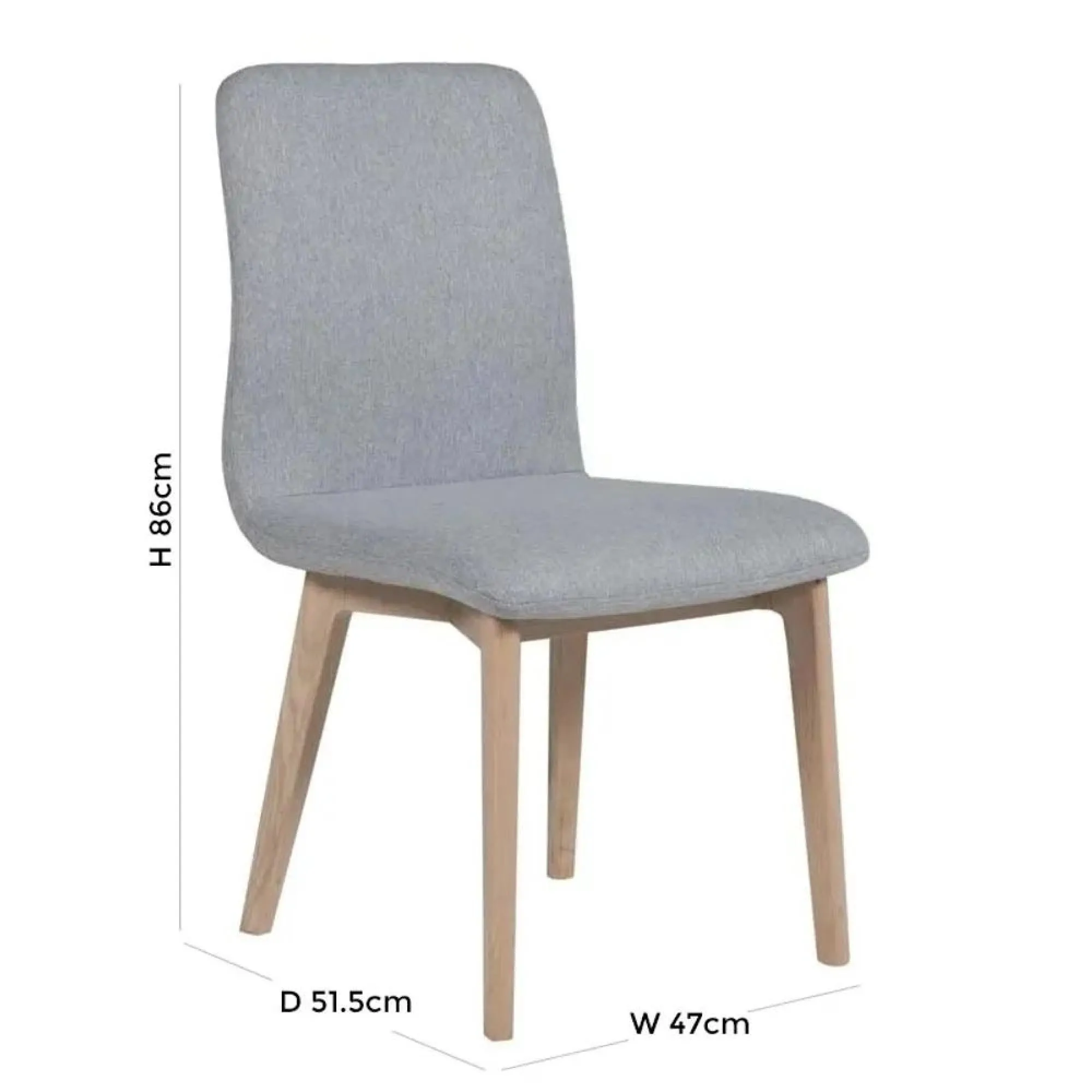 Vida Living Marlow Dining Chair - Light Grey