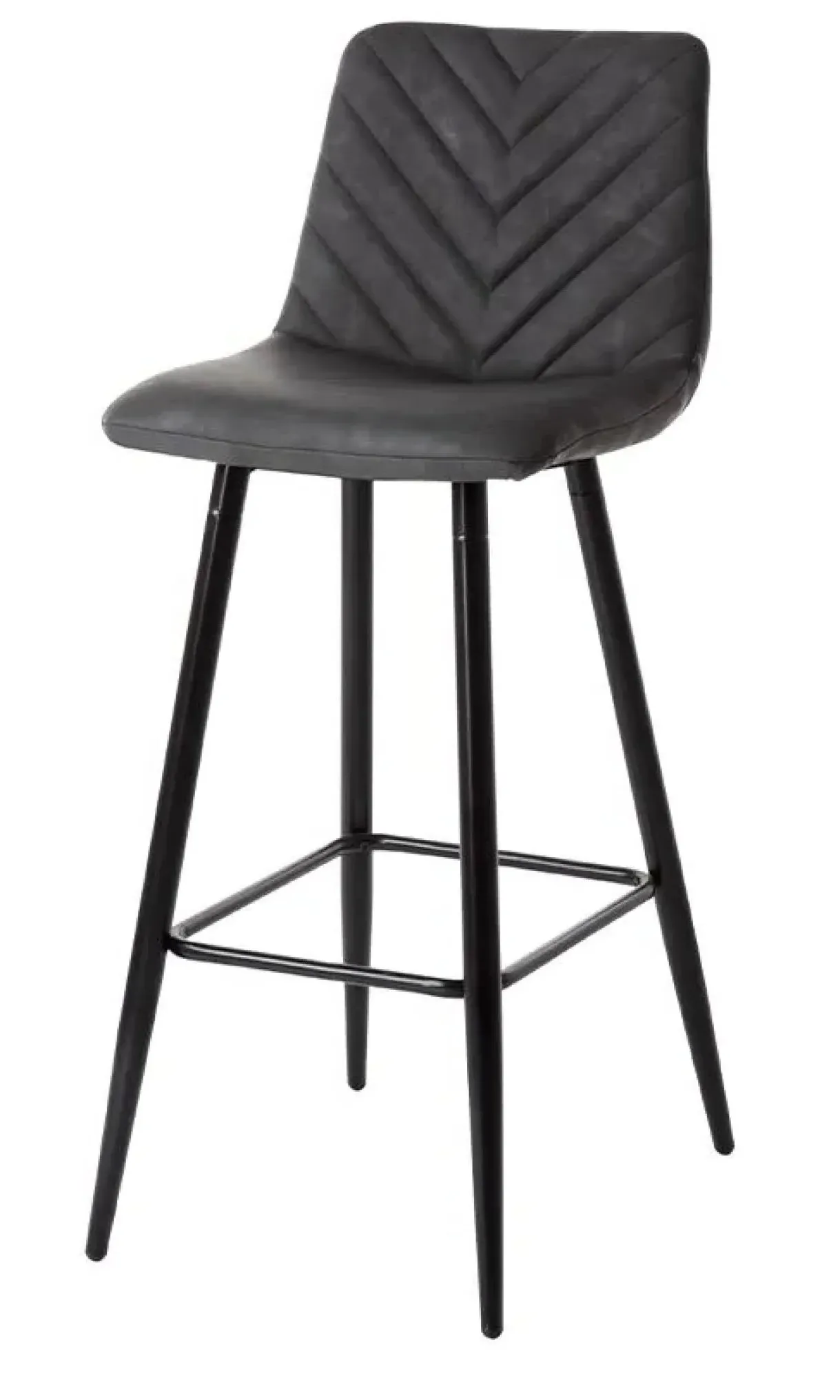 Vida Living Melba Barstool Set of 4 - Charcoal Grey