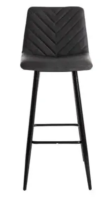 Vida Living Melba Barstool Set of 4 - Charcoal Grey image