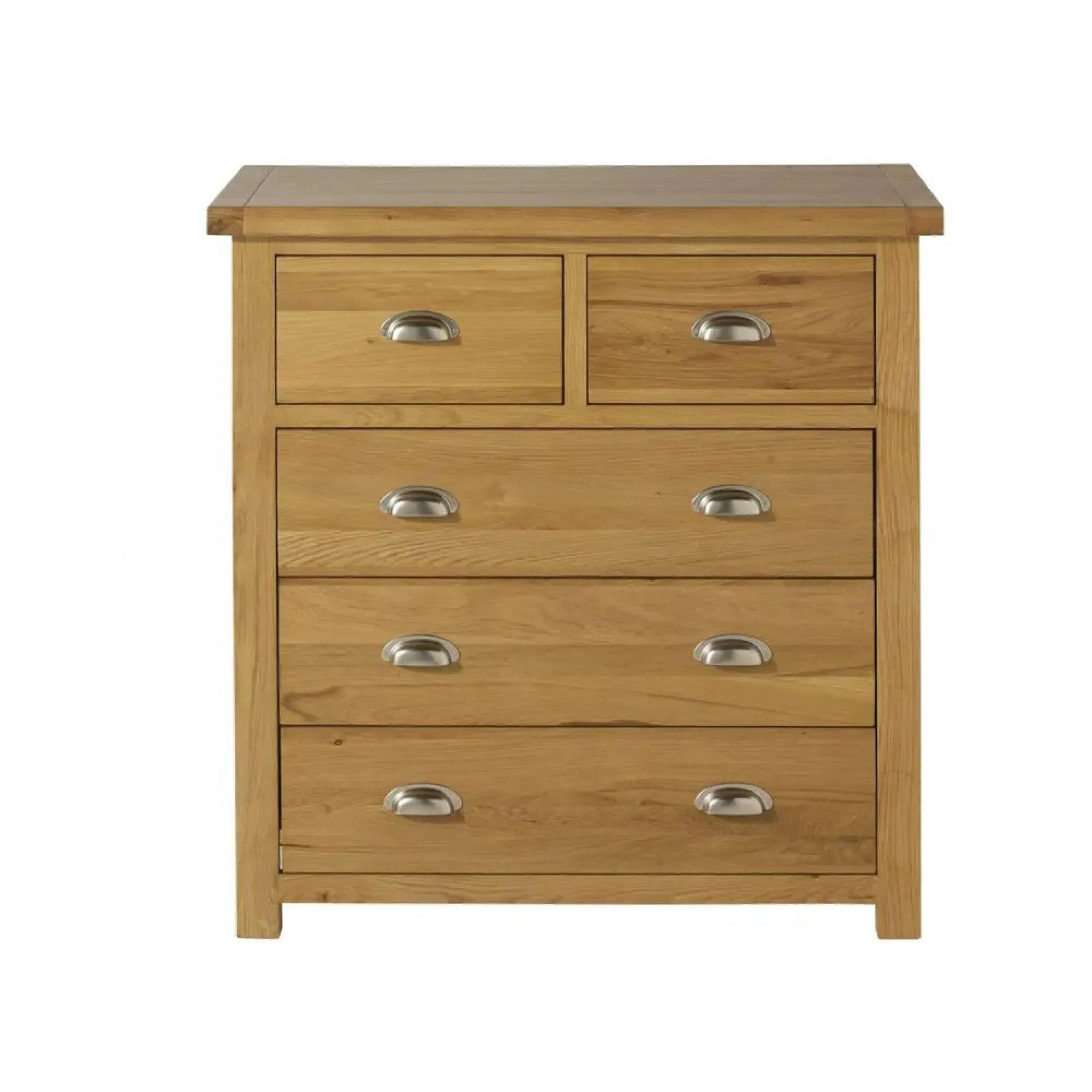 Woburn 3+2 Drawer Chest - Rustic, Oak