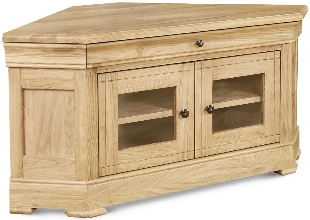 Clemence Richard Moreno Corner TV Unit - Oak