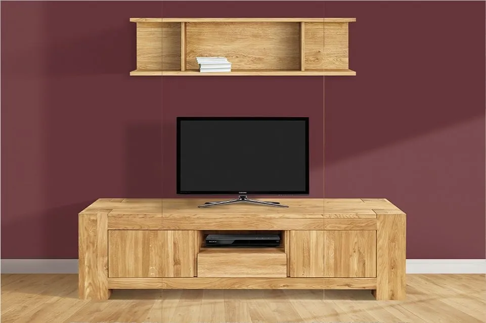 Massive Oak Medium TV Unit - Oak
