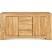 Massive Oak Small Sideboard