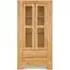 Massive Oak Tall Wide Display Cabinet