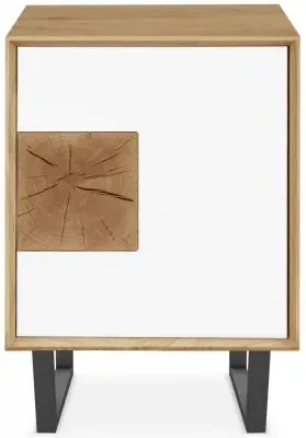 Modena Oak 1 Door Cabinet - Painted image