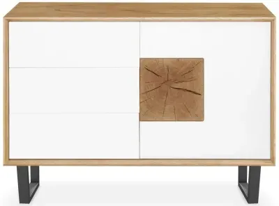 Modena Oak 1 Door Combi Medium Sideboard - Painted