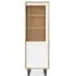 Modena Oak 1 Door Tall Display Cabinet - Painted