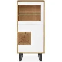 Modena Oak Display Cabinet - Painted