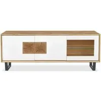 Modena Oak Large 3 Door TV Unit - Painted