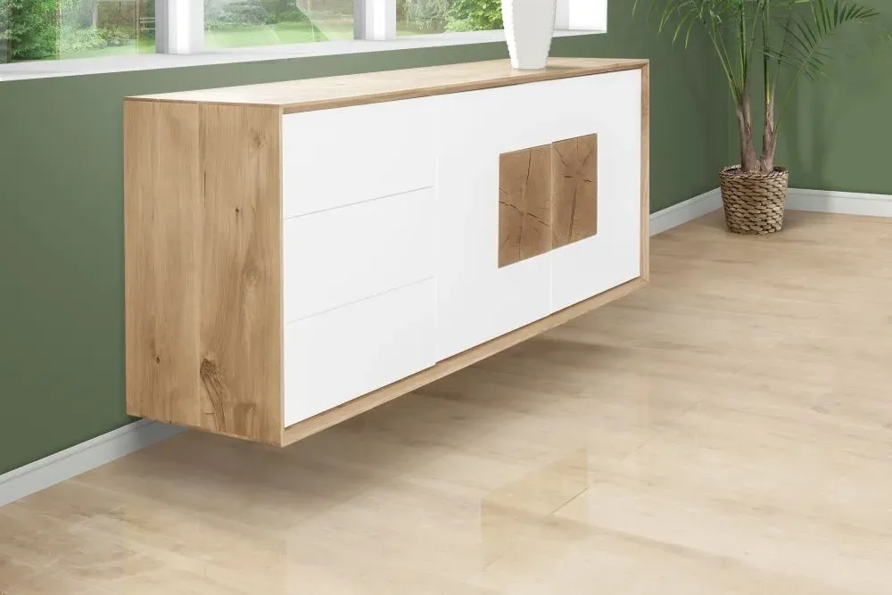 Modena Oak Large Sideboard - Painted