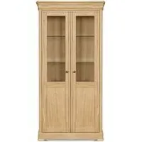 Moreno 2 Door Display Cabinet - Oak