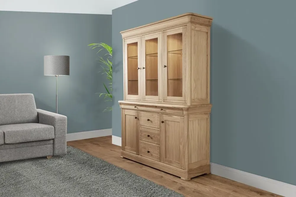 Moreno 3 Door Large Sideboard Top - Oak