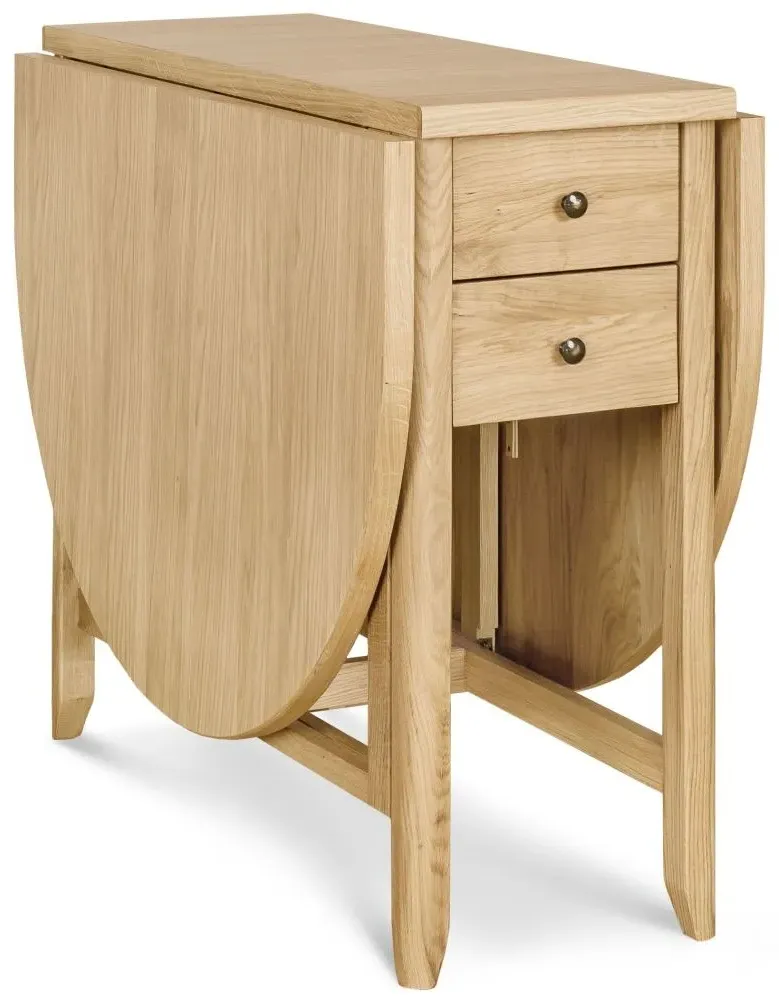 Moreno 6-Seater Drop Leaf Dining Table - Oak