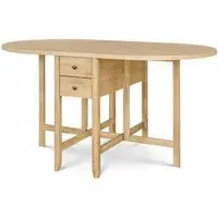 Moreno 6-Seater Drop Leaf Dining Table - Oak