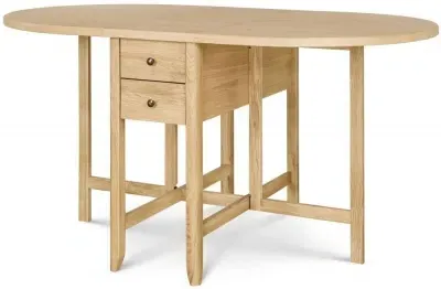 Moreno 6-Seater Drop Leaf Dining Table - Oak image