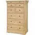 Moreno 8 Drawer Tall Wide Chest - Oak