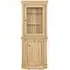 Moreno Corner 2 Door Display Cabinet - Oak