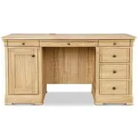 Moreno Double Pedestal Desk - Oak