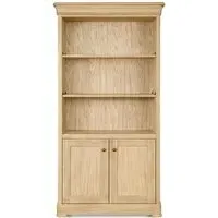Moreno Tall Wide Bookcase - Oak