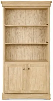Moreno Tall Wide Bookcase - Oak image