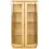 Sorento 2 Glass Door Display Cabinet - Oak