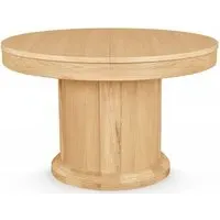 Sorento Oak Round 4 Seater Extendable Dining Table