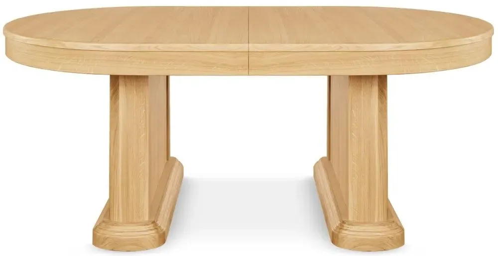 Sorento Oval Extending Dining Table - 8 Seater - Oak
