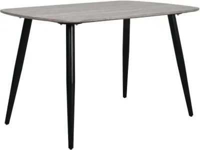 Addison 4-Seater Dining Table - Grey, Oak Effect image